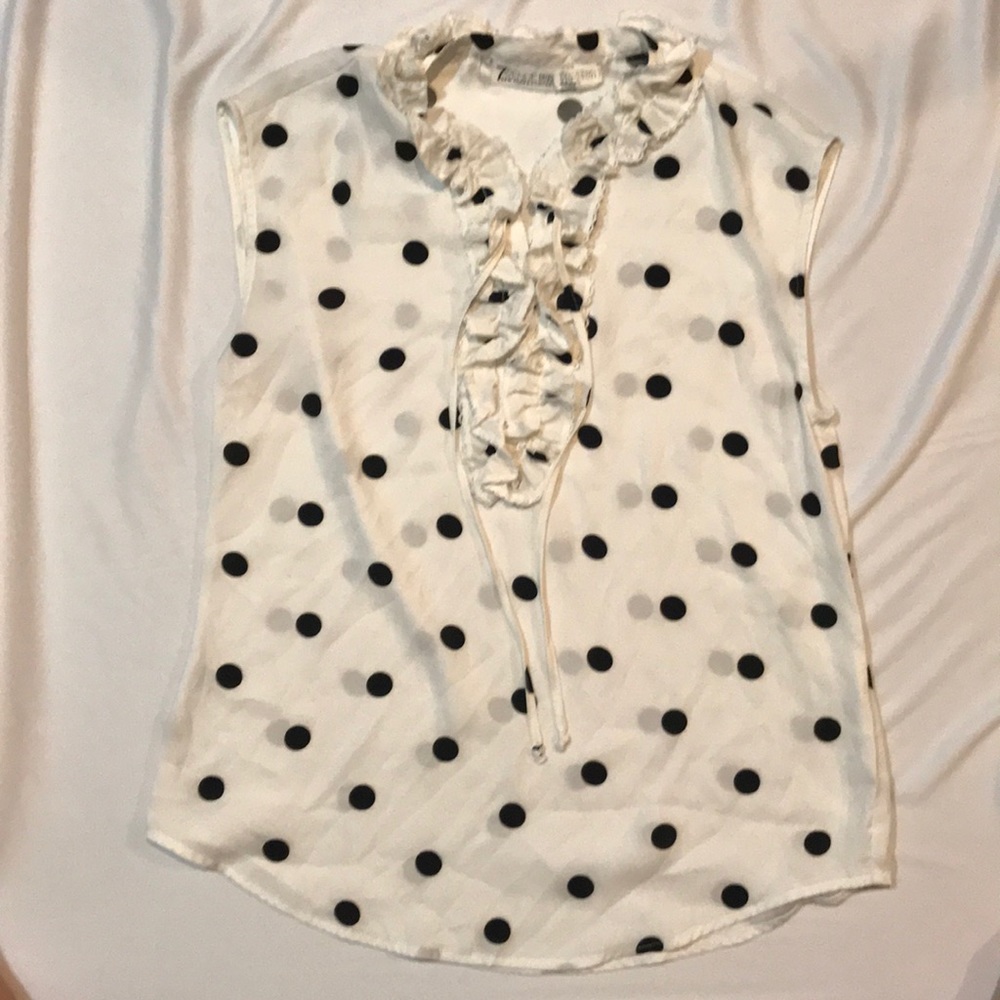 Polkadot work top